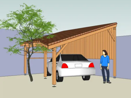 L'abri-voiture de Michel & Christine