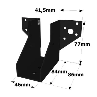 Sabot - Finition NOIRE - Réf. SAE200/46/2PB