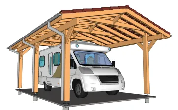Vous téléchargerez les plans de ce magnifique CARPORT