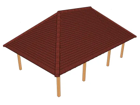 La toiture à quatre pans (à arêtes)