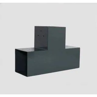 Image du connecteur SUNDIY Anthracite RAL7016 - 90mm forme T, 3 directions