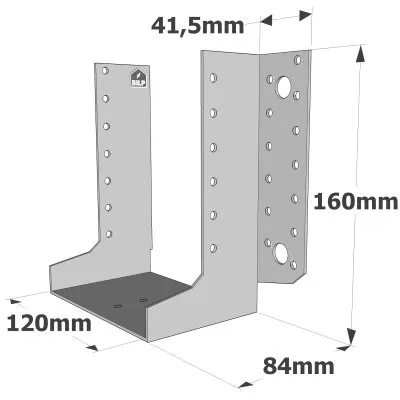 Sabots à ailes extérieures, gamme SAE CLASSIQUE (épaisseur 2mm, profondeur 84mm) - Réf. SAEL440/120/2