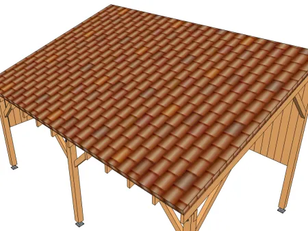 La toiture du modèle EVA 1