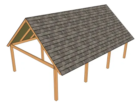 La toiture à deux pans et deux versants