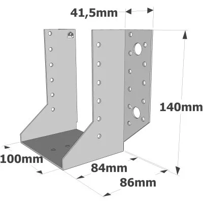 Sabots à ailes extérieures, gamme SAE CLASSIQUE (épaisseur 2mm, profondeur 84mm) - Réf. SAE380/100/2