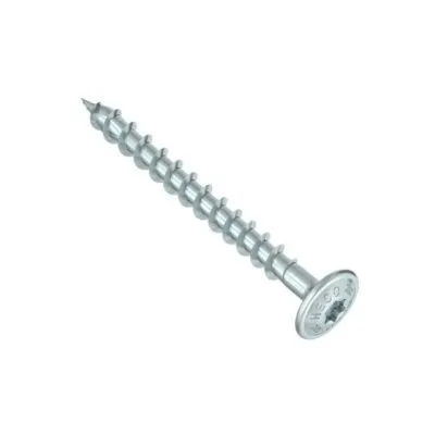 HECO-TOPIX-plus, vis à plateau, T-Drive, filet total variable, zingué blanc, A3K - Réf. 61977