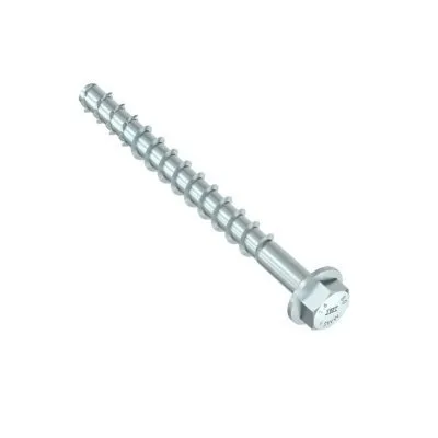 Vis HECO MULTI-MONTI-PLUS SS - tête hexagonale avec embase - zingué blanc - D6 x L50 - Réf. 48383