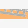 Écartement entre les chéneaux gris ALU RAL 9006 et le mécanisme SUNDIY, et espacement de fixation minimal