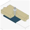 Vis d'ancrage béton à tête hexagonale avec embase - THD M12-110/15 - Réf. THD12110_20