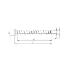 Vis HECO MULTI-MONTI-plus F - Tête fraisée D10 x L80 - Réf. 48529