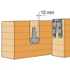 Vis HECO MULTI-MONTI-PLUS SS - tête hexagonale avec embase - zingué blanc - D7,5 x L100 - Réf. 49817