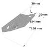 Patte de solivage trapézoïdale gauche - Réf. PSTG180/30/1.5