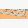 Écartement entre les chéneaux beige sable et le mécanisme SUNDIY, et espacement de fixation minimal