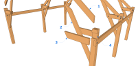 Hauteur de poutre portée en fonction de la configuration ETSN et de la longueur de vis