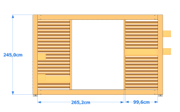 Dimension façade latérale droite